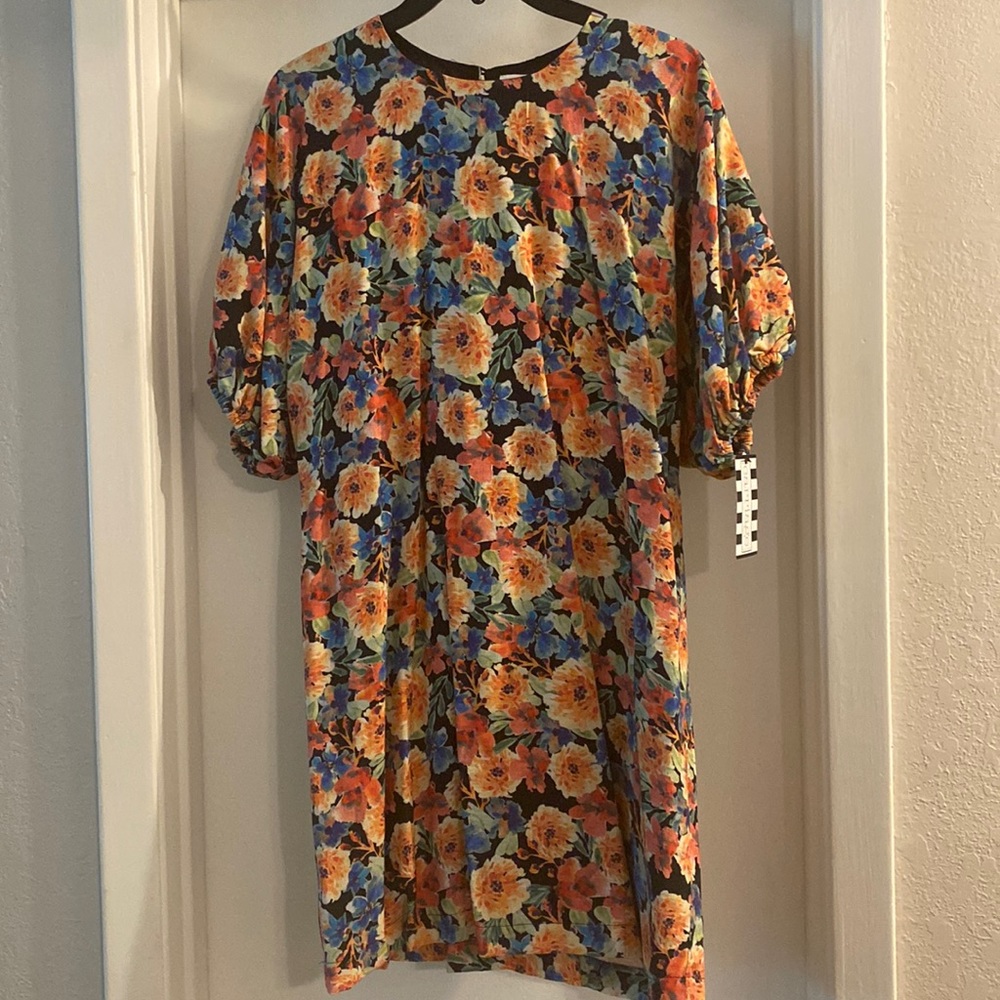 NWT. Karlie Puff Sleeve dress
